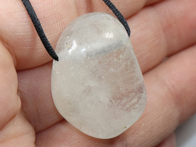 topaz with cord or silver 925