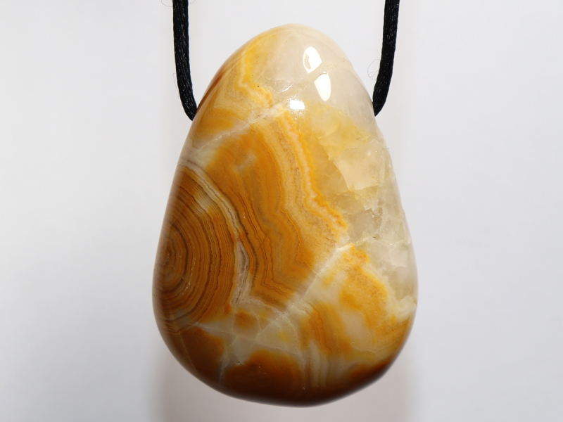 crazy lace agate with cord or silver 925