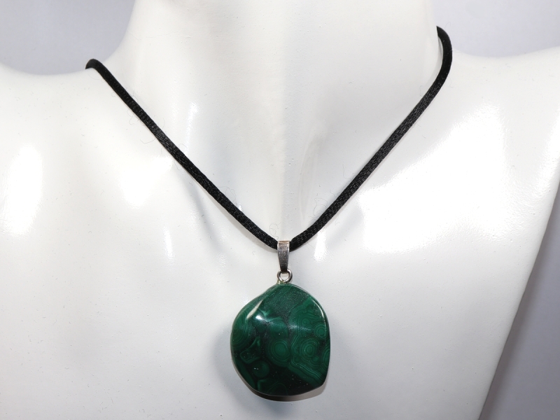 Malachit mit Band oder Silber 925