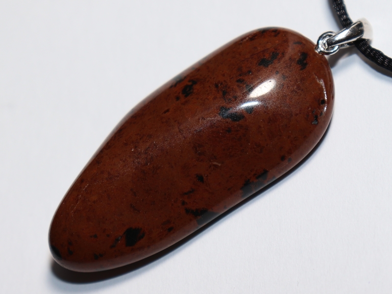 Mahagoniobsidian mit Band oder Silber 925