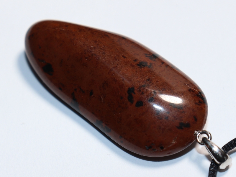Mahagoniobsidian mit Band oder Silber 925