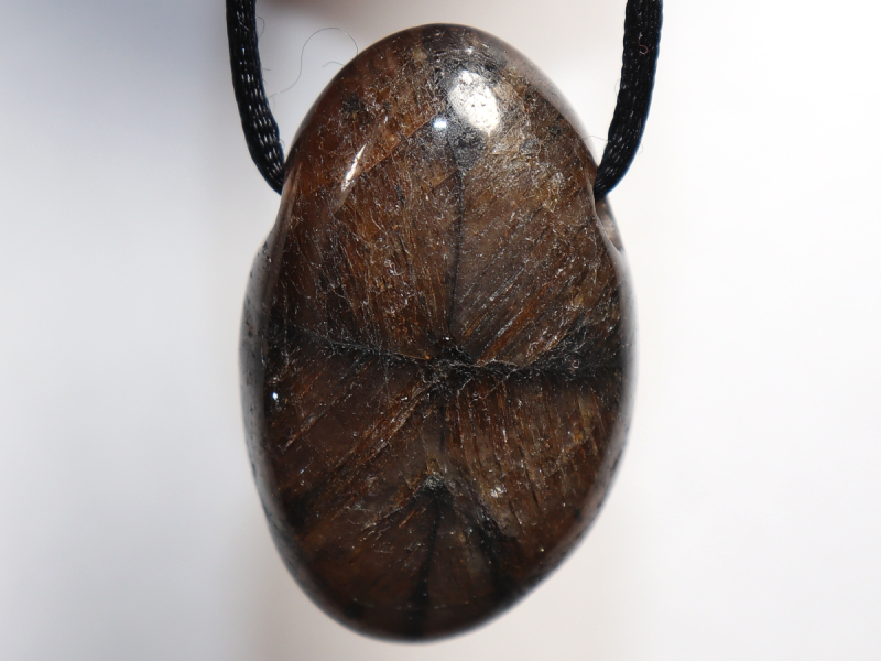 cross stone with cord or silver 925