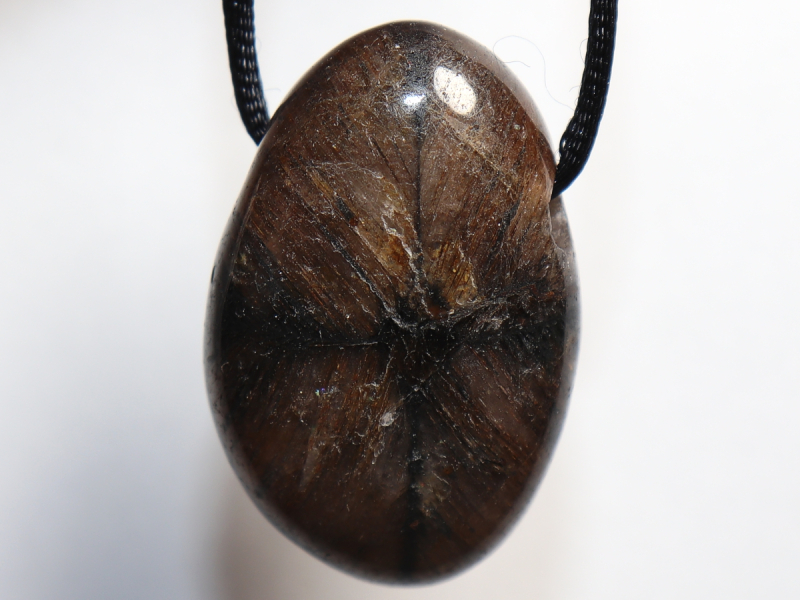 cross stone with cord or silver 925
