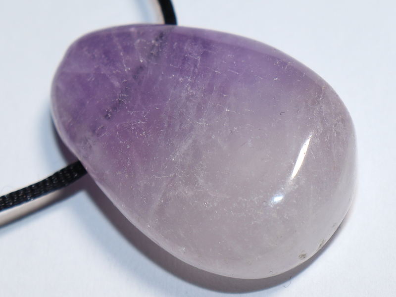 amethyst with cord or silver 925