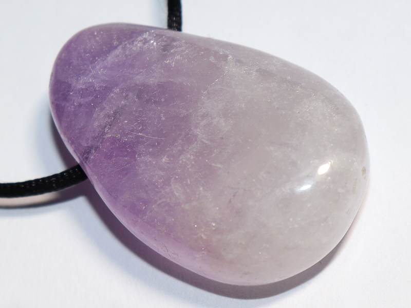 amethyst with cord or silver 925