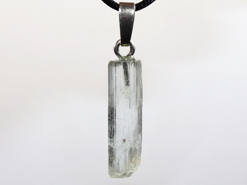 aquamarine with cord or silver 925