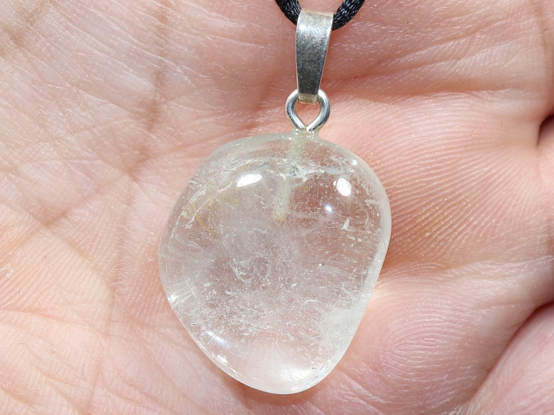 topaz with cord or silver 925