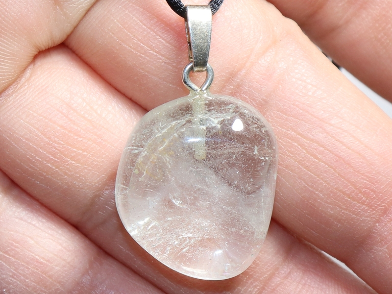 topaz with cord or silver 925