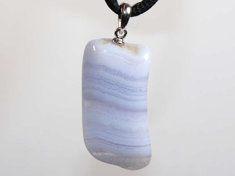 chalcedony with cord or silver 925