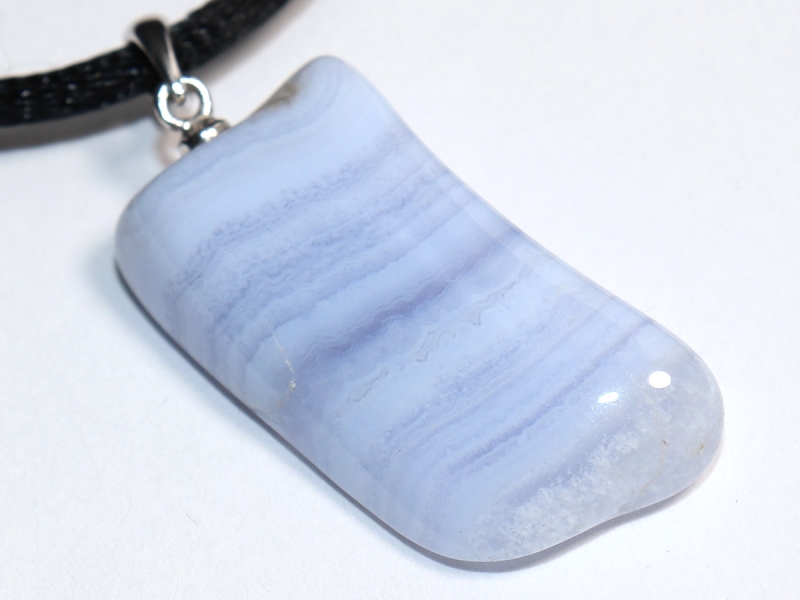 chalcedony with cord or silver 925