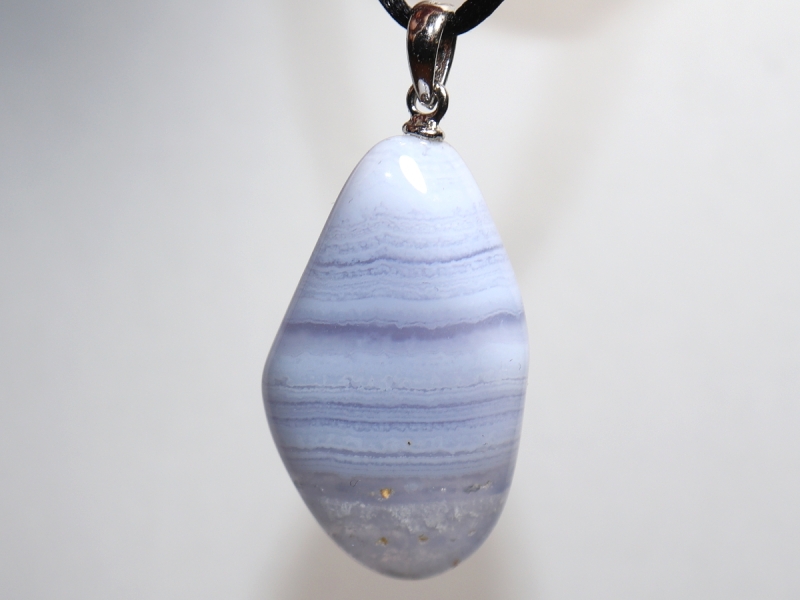 chalcedony with cord or silver 925