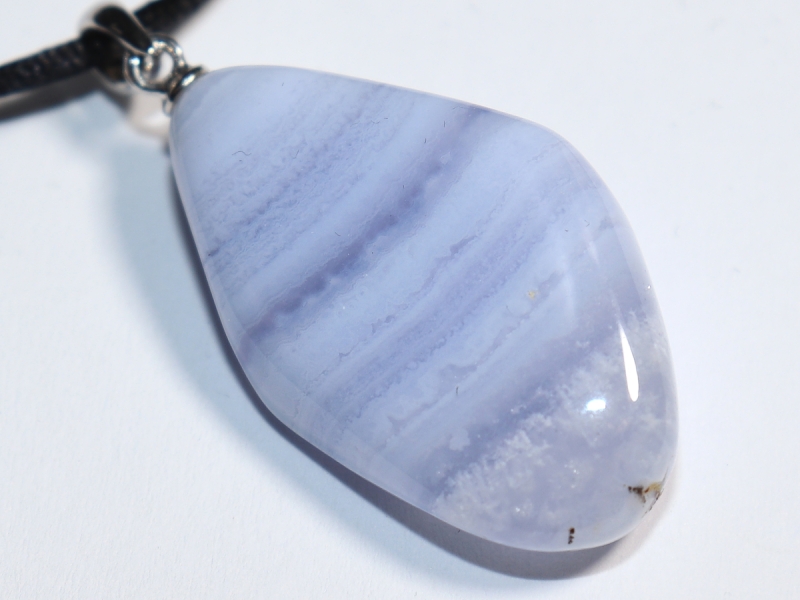 chalcedony with cord or silver 925
