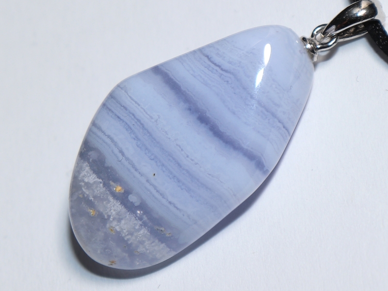 chalcedony with cord or silver 925