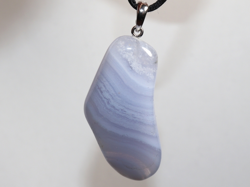 chalcedony with cord or silver 925
