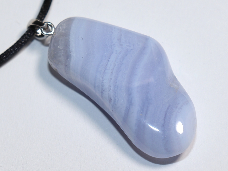 chalcedony with cord or silver 925