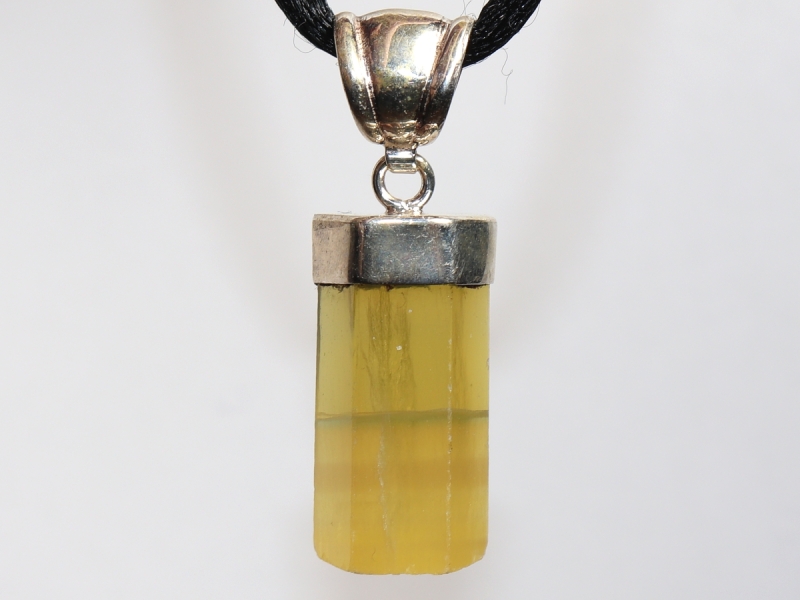 fluorite with cord or silver 925