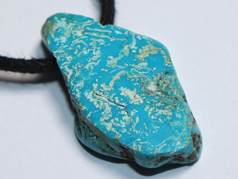 turquoise with cord or silver 925
