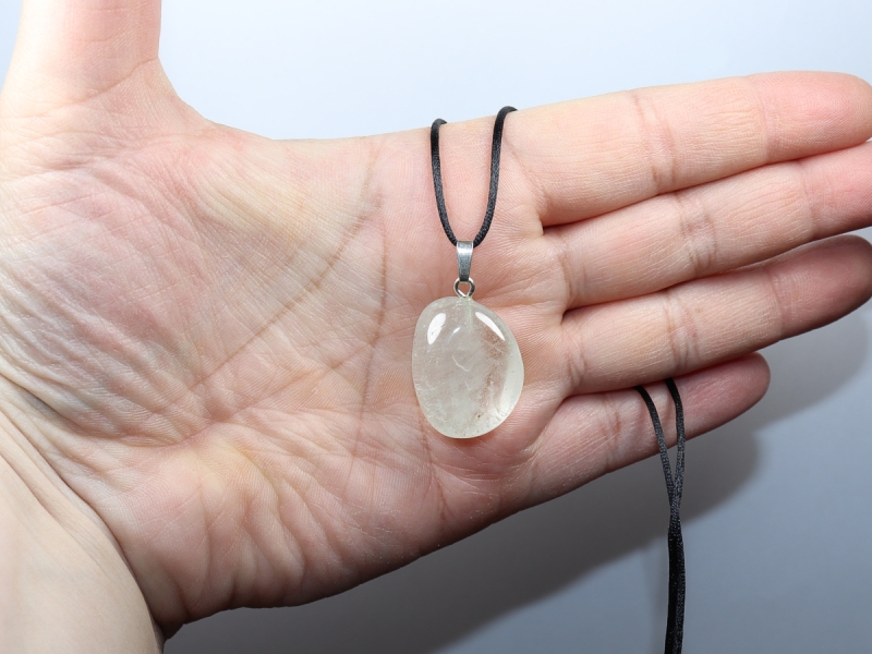 topaz with cord or silver 925