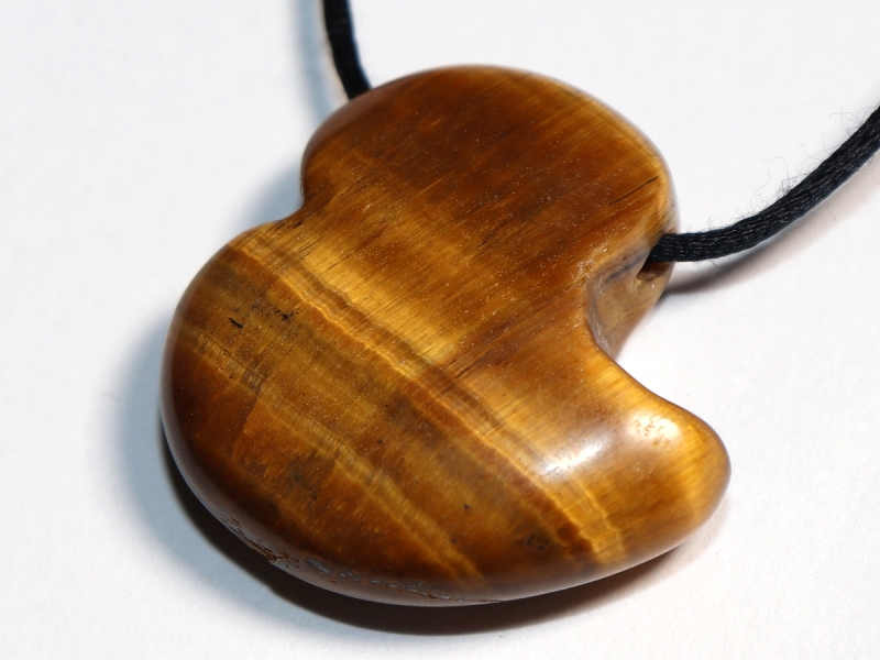tiger's eye with cord or silver 925