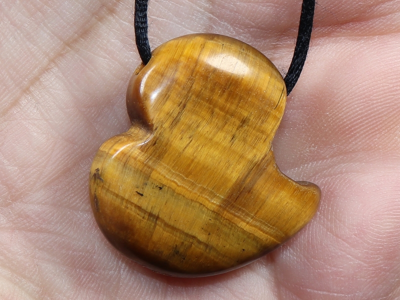 tiger's eye with cord or silver 925