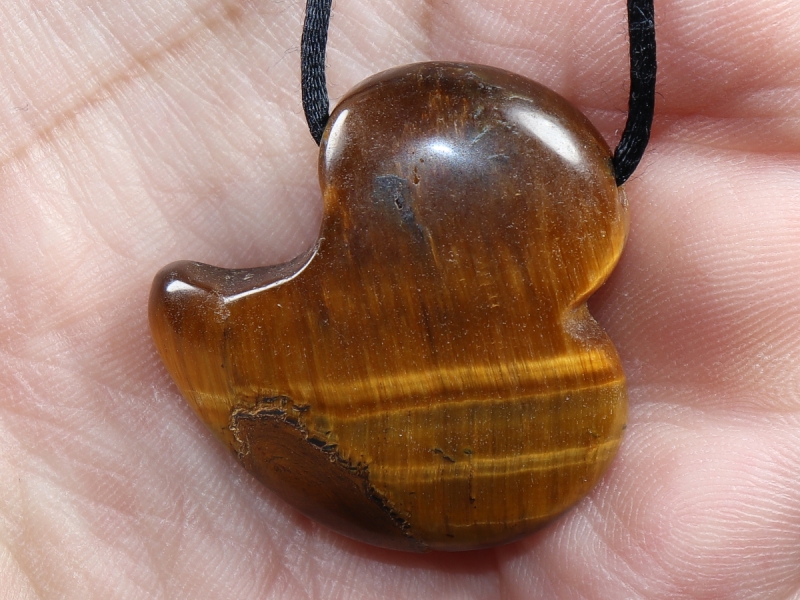 tiger's eye with cord or silver 925