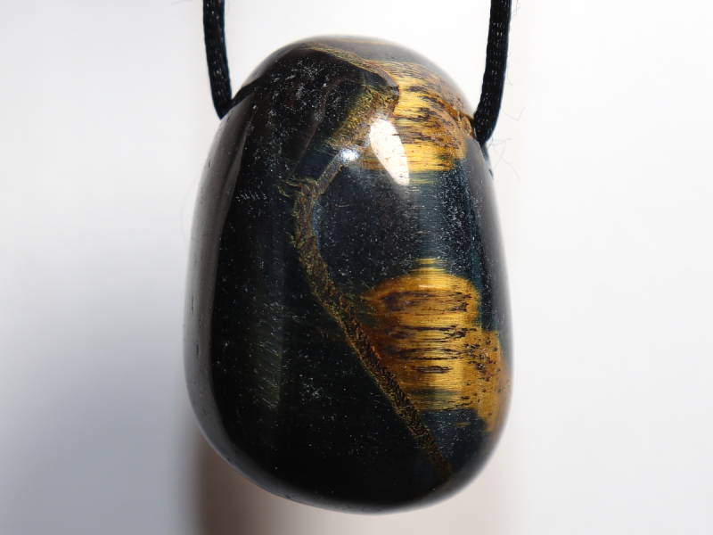 Falkenauge mit Tigerauge mit Band oder Silber 925