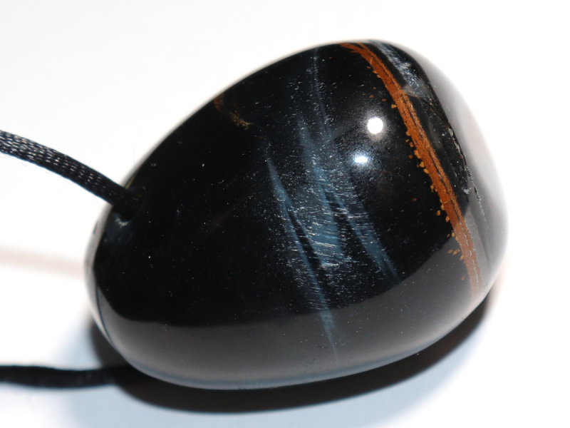 Falkenauge mit Tigerauge mit Band oder Silber 925