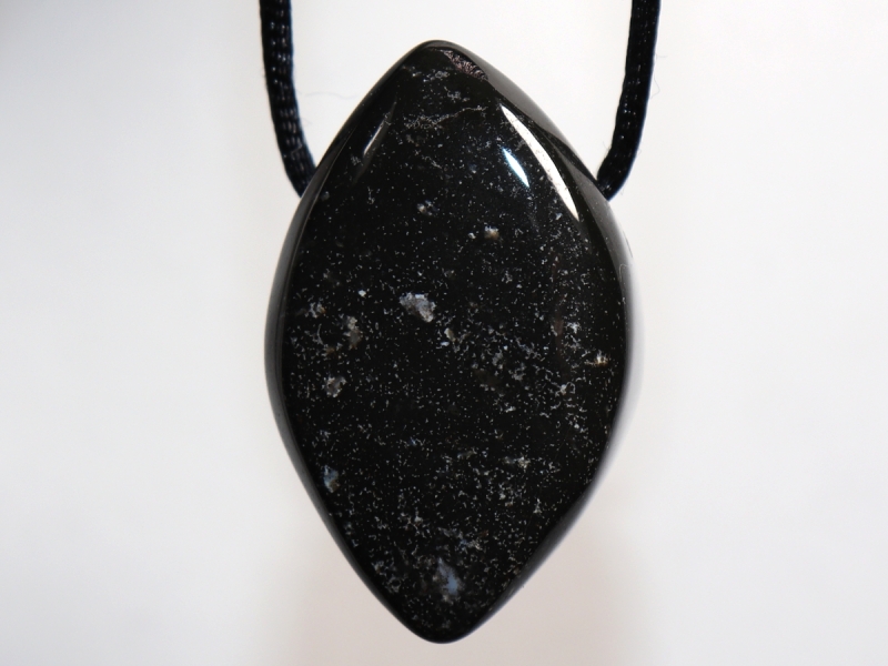 eye agate (sardonyx) with cord or silver 925