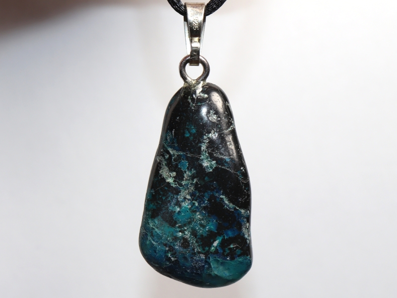 Chrysokoll mit Band oder Silber 925