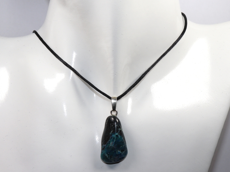 Chrysokoll mit Band oder Silber 925