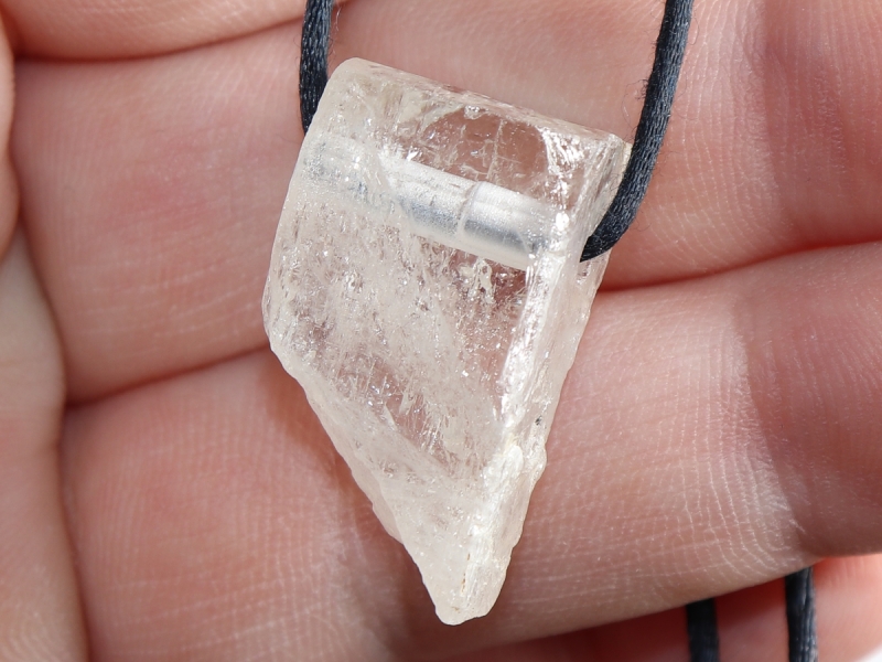 topaz with cord or silver 925