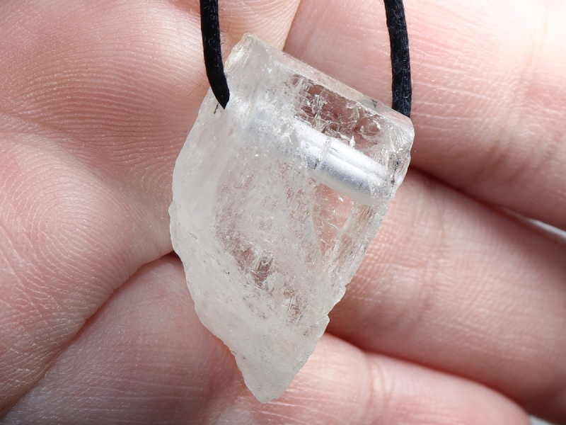topaz with cord or silver 925
