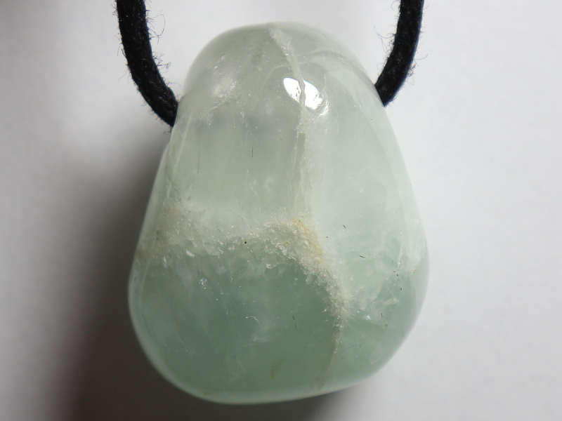 prehnite with cord or silver 925
