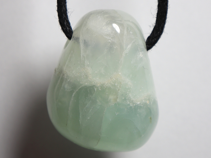 prehnite with cord or silver 925