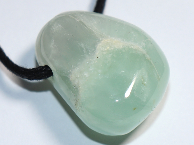 prehnite with cord or silver 925