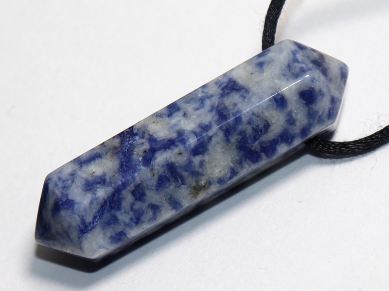 sodalite with cord or silver 925