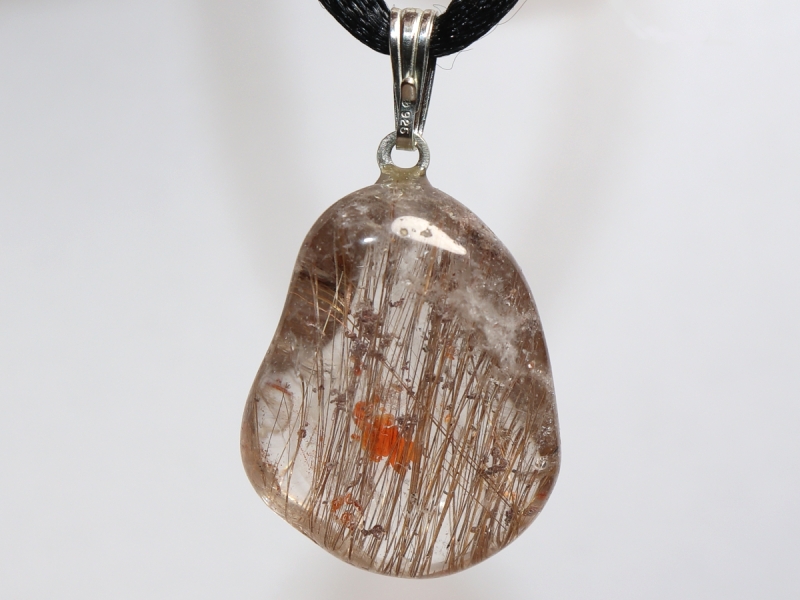 Rutilquarz mit Band oder Silber 925