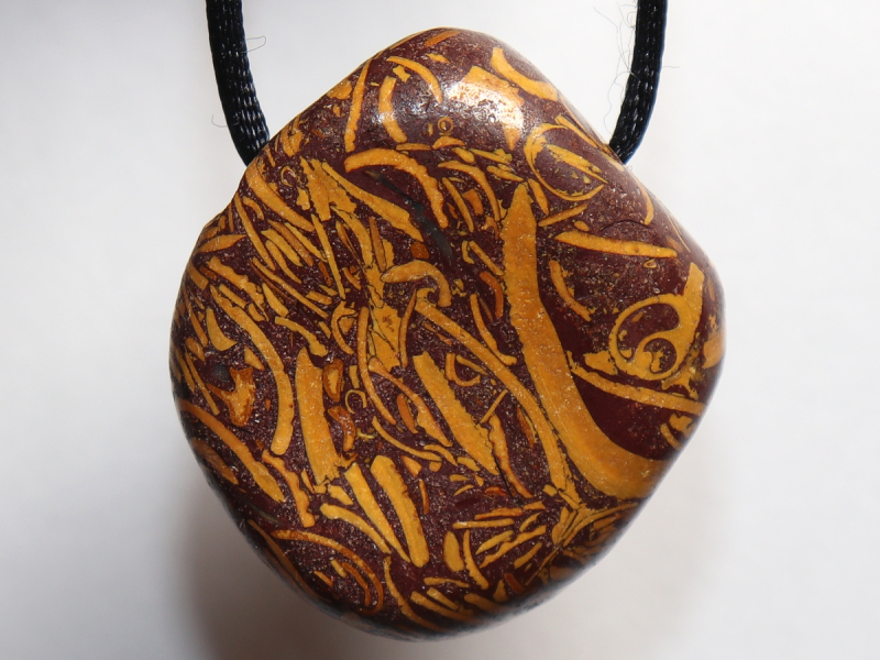 snake jasper with cord or silver 925