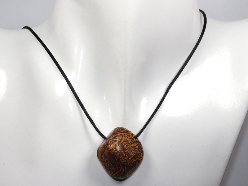 snake jasper with cord or silver 925