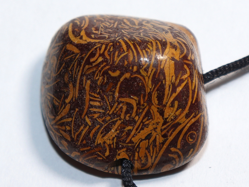 snake jasper with cord or silver 925