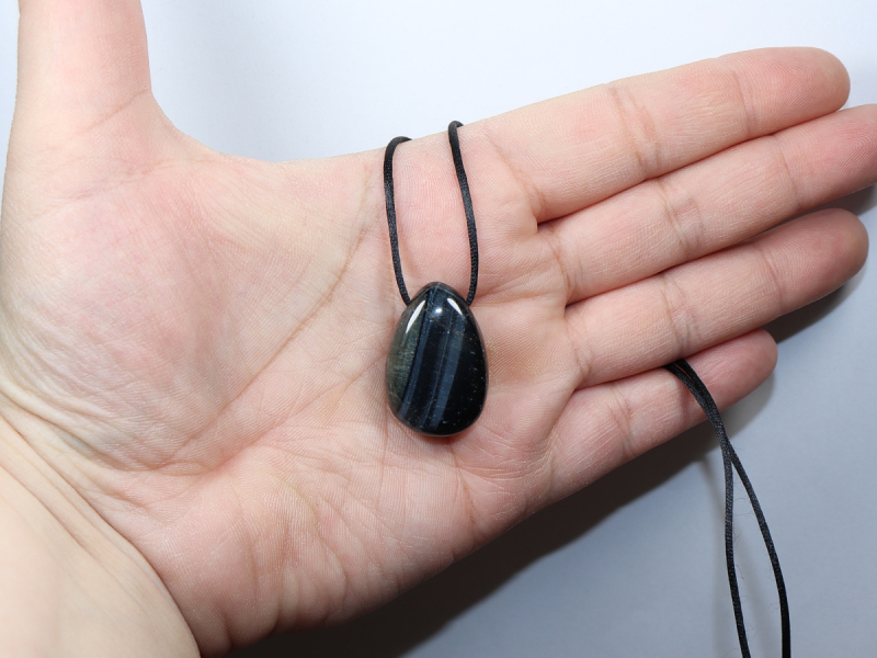 Falkenauge mit Band oder Silber 925