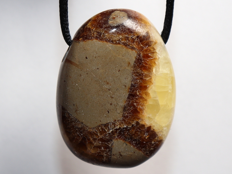 septaria with cord or silver 925