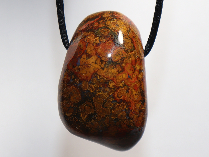 jasper-chalcedony with cord or silver 925