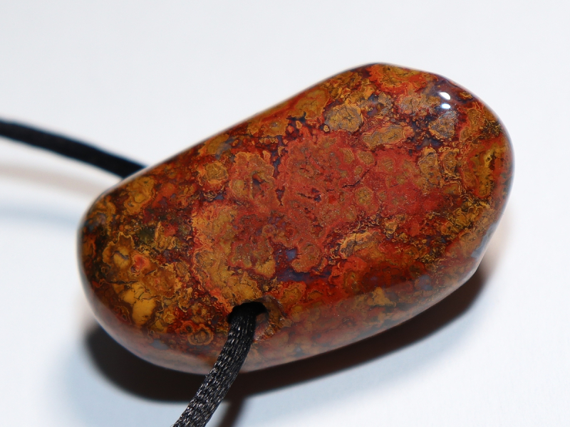 jasper-chalcedony with cord or silver 925