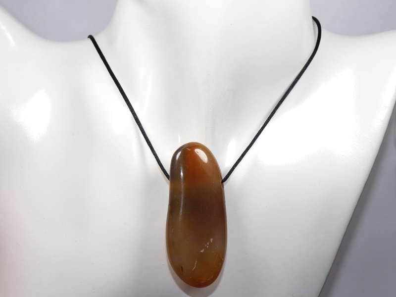 agate with cord or silver 925