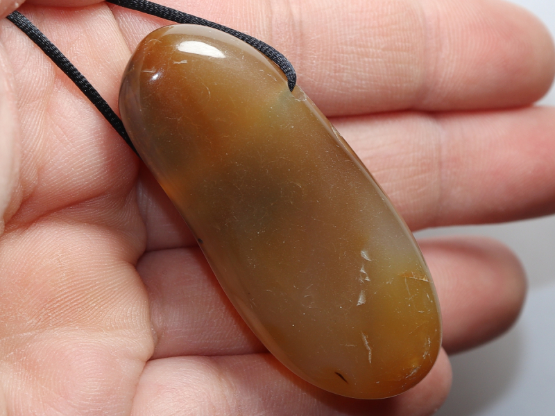 agate with cord or silver 925