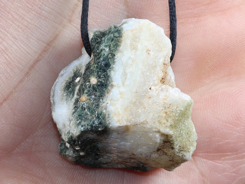ocean jasper with cord or silver 925