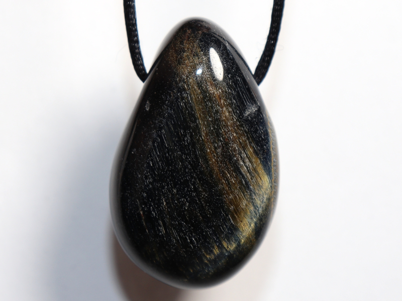 Falkenauge mit Tigerauge mit Band oder Silber 925