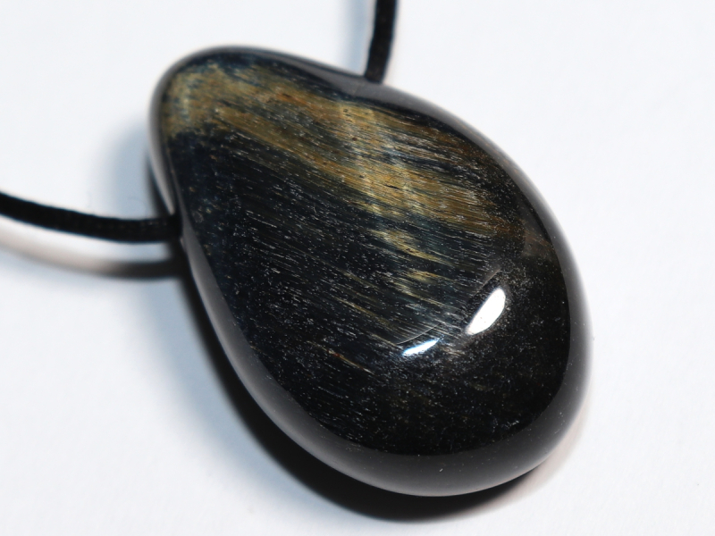 Falkenauge mit Tigerauge mit Band oder Silber 925