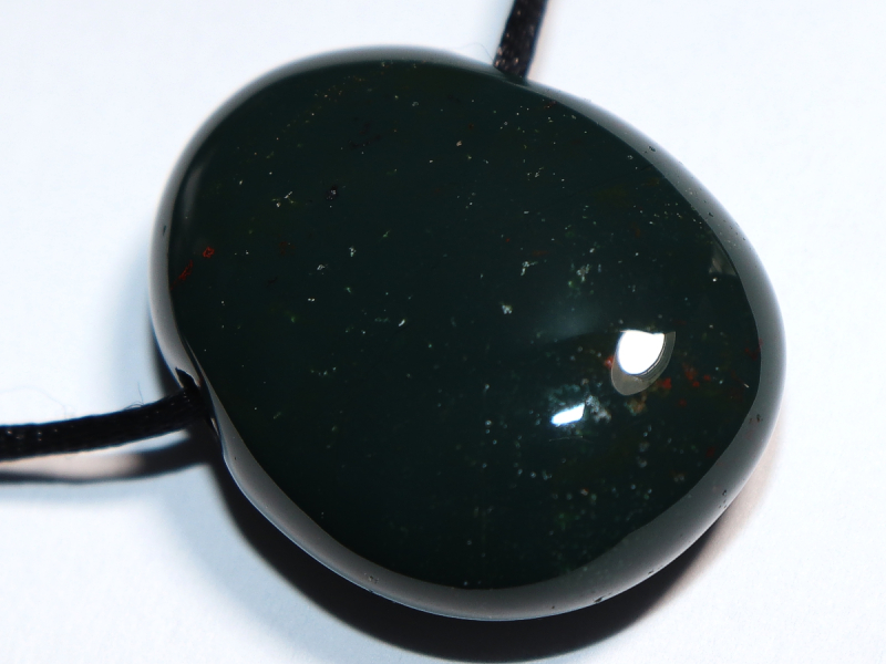 Heliotrop mit Band oder Silber 925